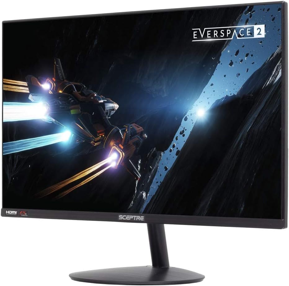 Sceptre 24" 75Hz Full HD 1080P LED Monitor HDMI VGA Build In Speakers, Brushed thumbnail 3