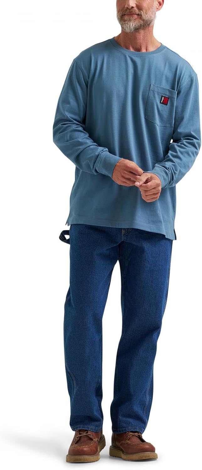 Wrangler Mens Long Sleeve Crew Tee - Image 4