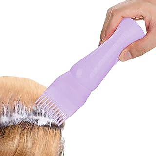 Garrafa Raiz para Cabelo | Pincel Aplicador Tintura Cabelo Portátil - Aplicador cor pente pressurizado, pincel aplicador garrafa colorida para tintura cabelo Uwariloy