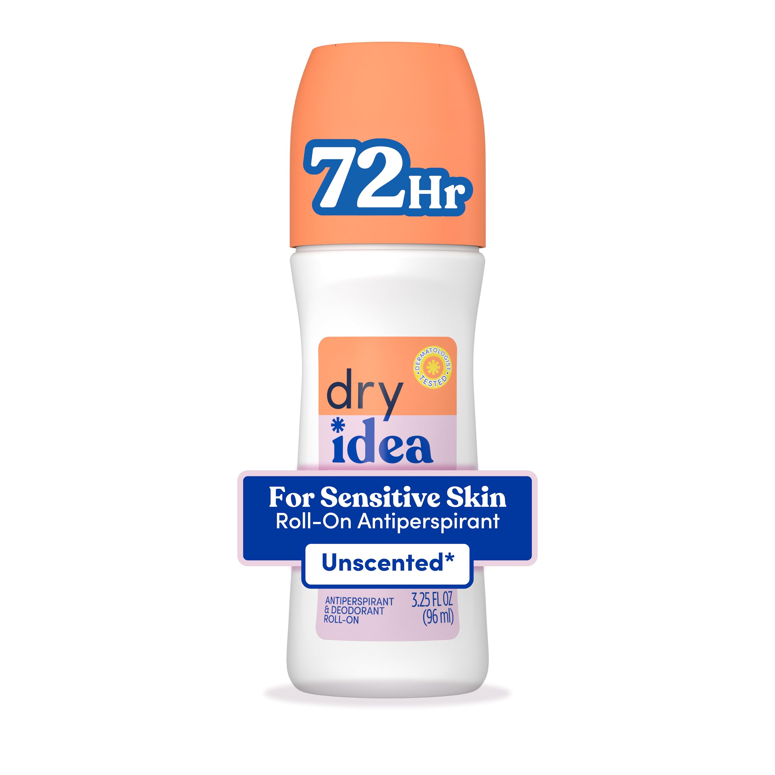 Dry Idea Roll on Anti-perspirant & Deodorant, Advanced Dry, Unscented Hypo-allergenic, 3 Ounce Tube, Unisex-image-23