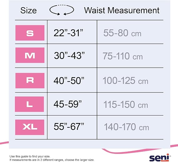 Seni Super Quatro Unisex Adult Incontinence Briefs with, 45-59 in, 18 ct | Disposable Overnight Briefs for Men & Women