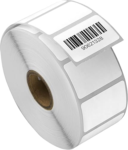 Etiqueta térmica directa de 1.5 x 1 pulgada - Compatible con impresoras de etiquetas rollo e impresoras de escritorio Zebra - Núcleo de 1 pulgada,