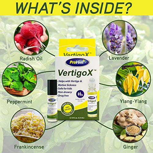 ProVent Vertigo X Relief All Natural Oil Rollon helps with Vertigo
