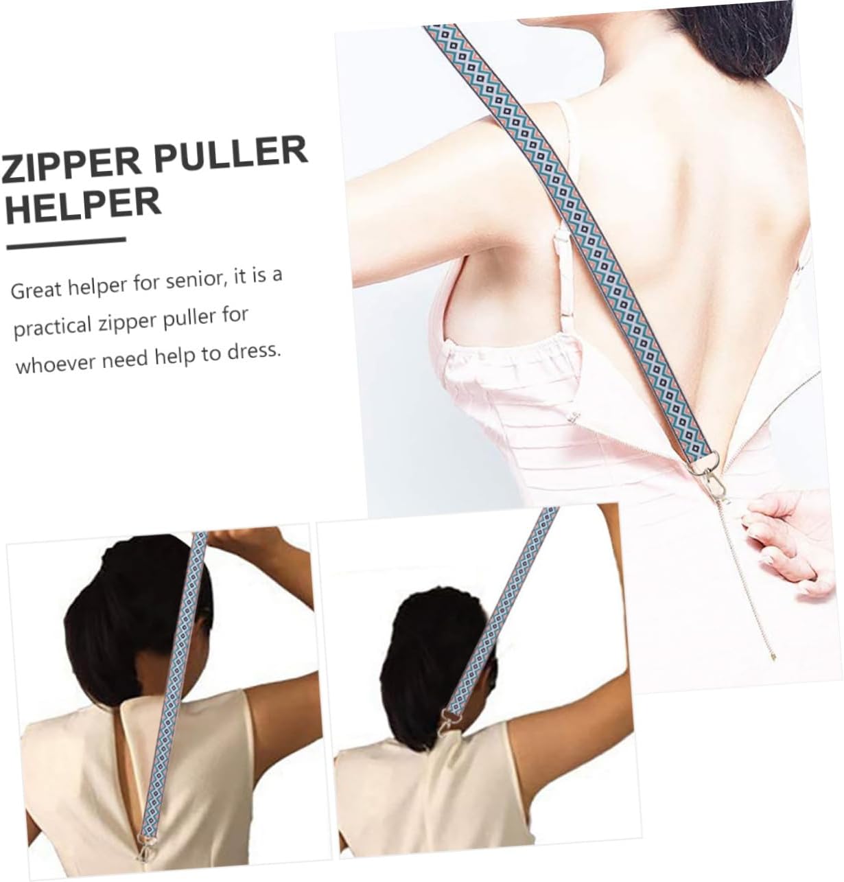 3pcs Zipper Pull Helper for Dressing Tool for Seniors Boy Girl and Women for and Boots Convenient Zipper Aid for Fastening and Pulling