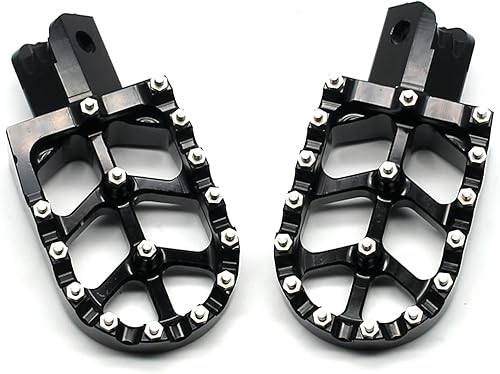 Miniatura 38 de MZS Estriberas de motocross anchas negras compatibles con KX250 KX450 KX250F KX450F KX250X KX450X CR125 CR250 CR250 CRF150R CRF250R CRF250 RALLY