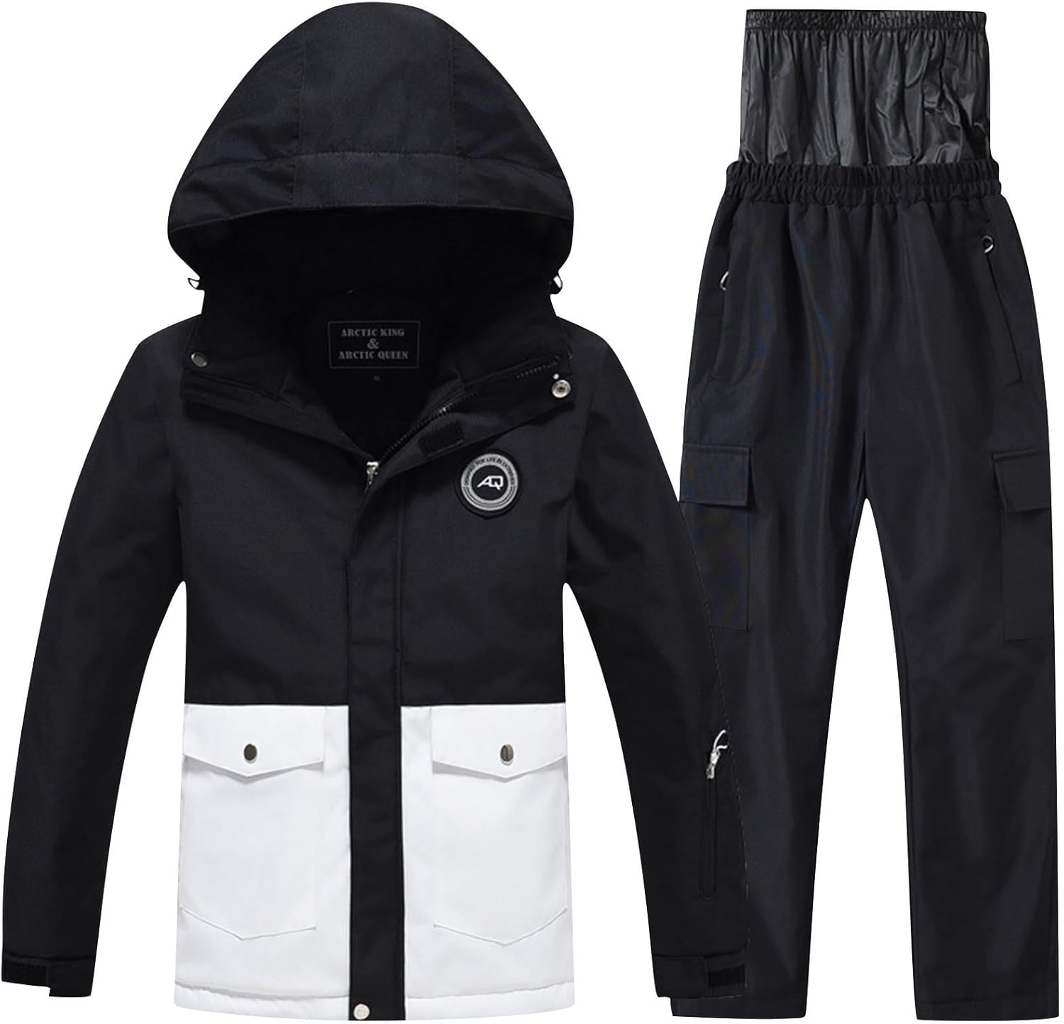 Girls Snow Suits Winter Waterproof Windproof 2 Piece Thick Warm Snowsuits Kids Snowboarding Boys Ski Jacket and Pants