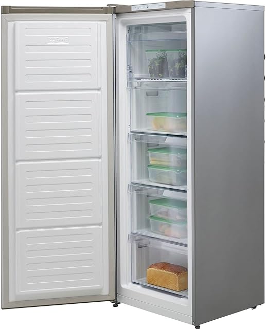 Beko FFG3545S Frost Free Upright Freezer - Silver - F Rated