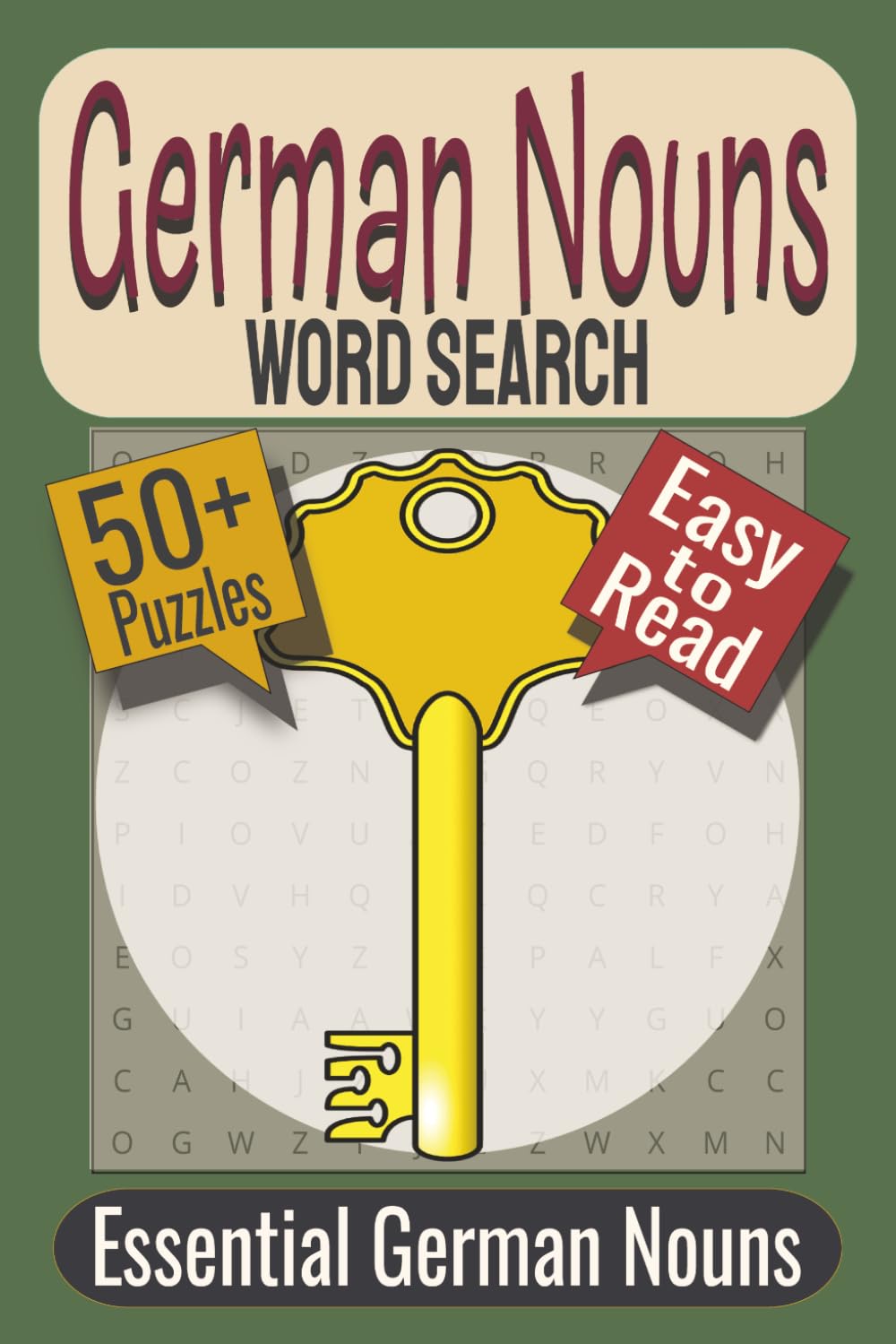 German Nouns Word Search Puzzle Book: Puzzles featuring German Nouns for People, Places, and Everyday Objects