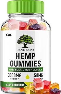 (1 Pack) Tranquil Blend Gummies, TranquilBlend Hemp Gummies, Tranquil Blend Supplement - All Natural Gummys, Advanced Formula Hemp Gummies, 60 Gummies