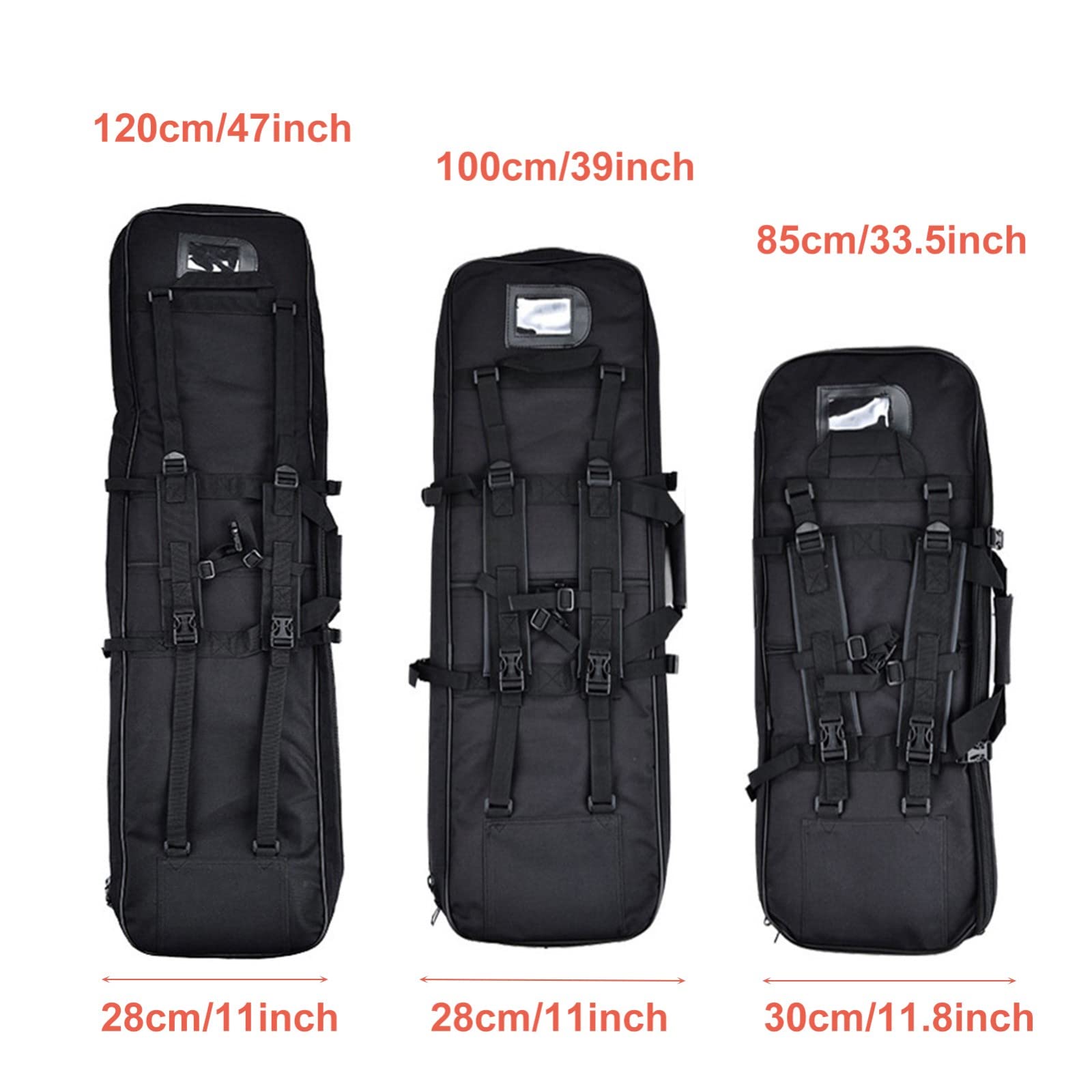 Funda para Rifles de Escopeta,85cm/100cm/120cm Funda Blanda para Pistolas Táctico,Airsoft Funda Escopeta Porta Caza,Bolsa Táctica para Fusil con Correa para el Hombro
