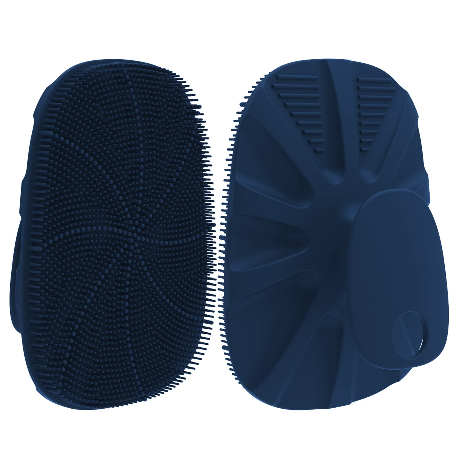 Silikon Körperbürste – Tiefenreinigung & Peeling Für Dusche & Bad, Mit Ergonomischem Griff (schwarz)