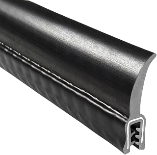 Trim-Lok DD1201-25 EPDM Dual Durometer Rubber/Metal Carrier Flap Seal, Fits Edge 0.050" - 0.090", 0.925" Flap Length