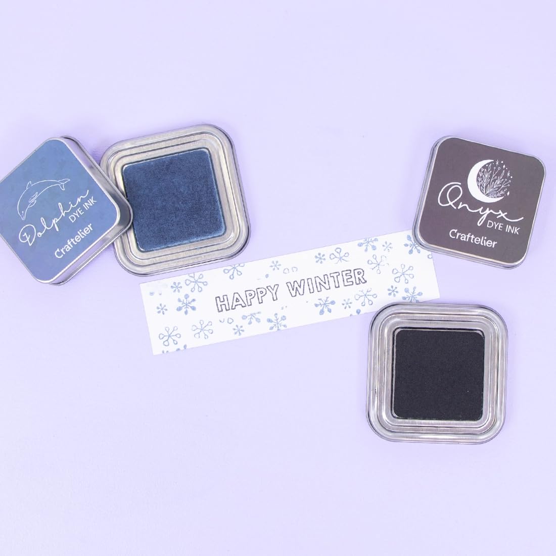 Craftelier Water Based Ink Pad - 4x4 Cm Stamp Pad In Metal Box, 21 Colors For Paper & Cardstock, Turtle Color