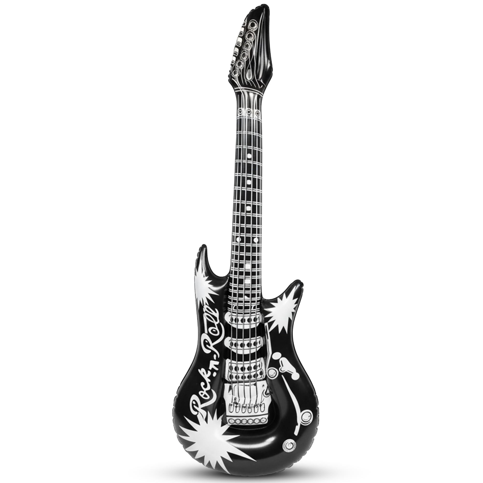 Inflatable Guitar | Blow Up Guitar Prop | Party Decorations | 37 Inches (Black)