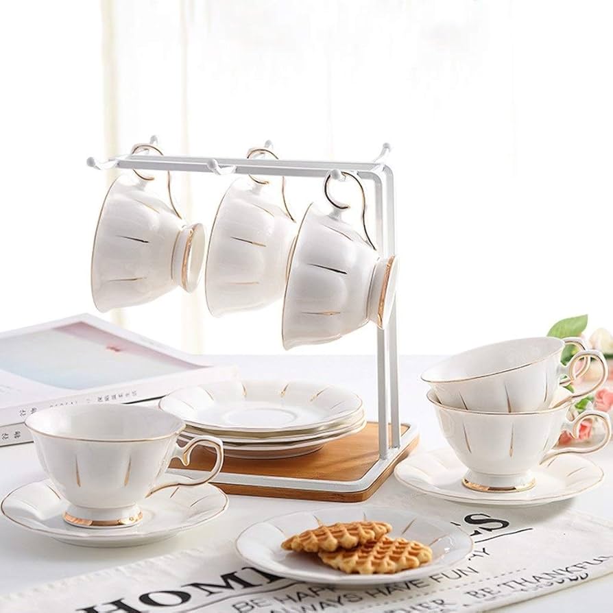 bbcbbzビンテージコーヒーカップセットセラミックカッププレート