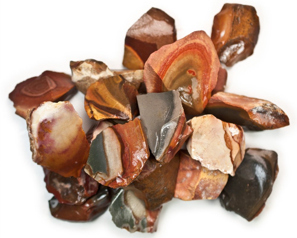 Hypnotic Gems Materials: 1 lb Bulk Rough Desert Jasper Stones from Madagascar - Raw Natural Crystals for Cabbing, Cutting, Lapidary, Tumbling, Polishing, Wire Wrapping, Wicca & Reiki Crystal Healing