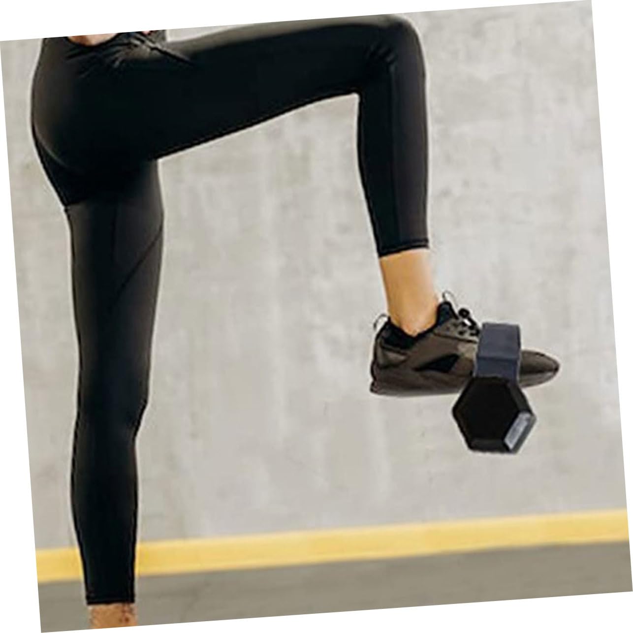 Yardwe 4 Stück Hantelgurte Befestigen Fuß Fallen Band Fesselriemen Dip-gürtel Fitness-hantel Plantar Pilates Gewichthebergurte Fitnessstudio Verstellbare Hanteln Drücken Kabel Black Nylon