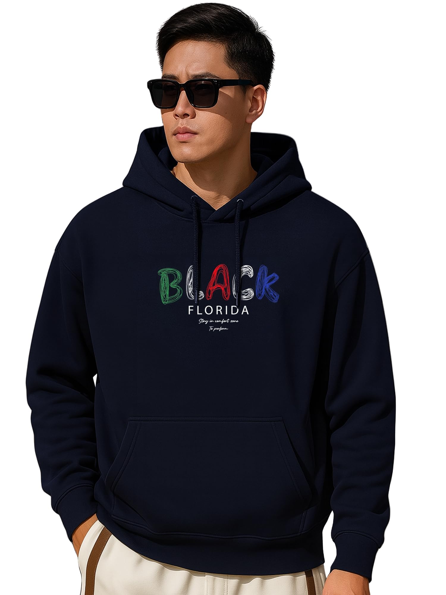 jump cuts || Mens || Floral Printed || Hooded Neck || Full Sleeve || Loopknit Sweatshirt-picture-27