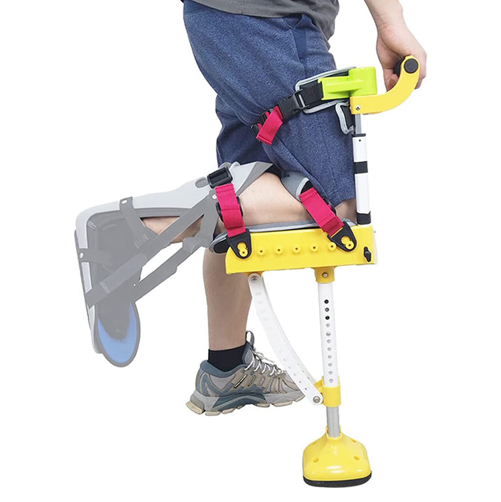 Aide à la marche sans douleur et béquille unijambiste pour seniors