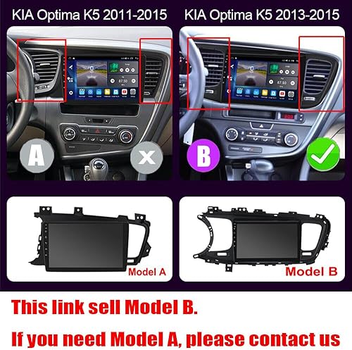 Miniatura 2 de Android 13 Pantalla táctil HD de 9 pulgadas compatible con Kia Optima K5 2011-2015 Radio Receptor multimedia de audio para automóvil con Carplay