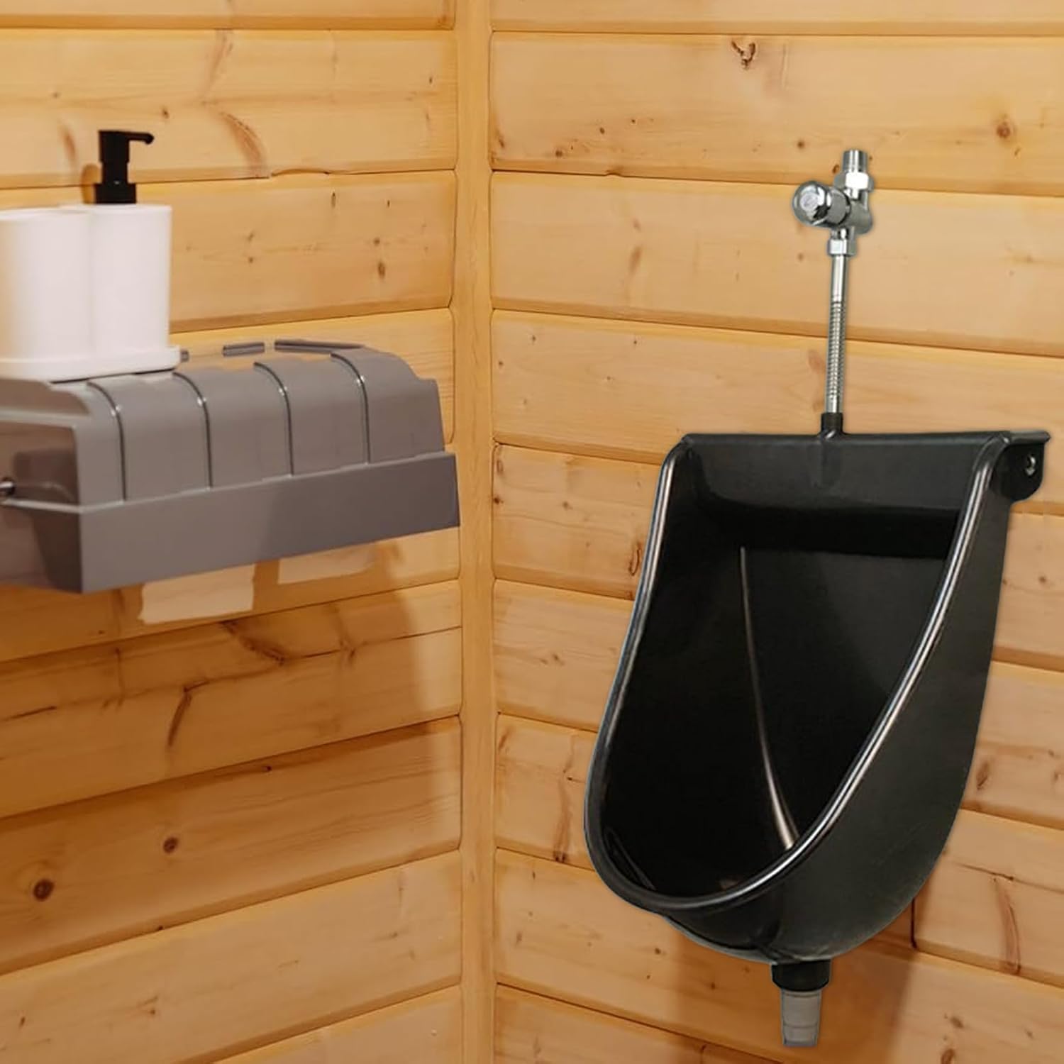 Urinal Toilet for Men | Wall Mounted Urine Separator with Flush | Urinals for Men | for Home Dorm Garden RV Apartment Dad Boyfriend Grandpa