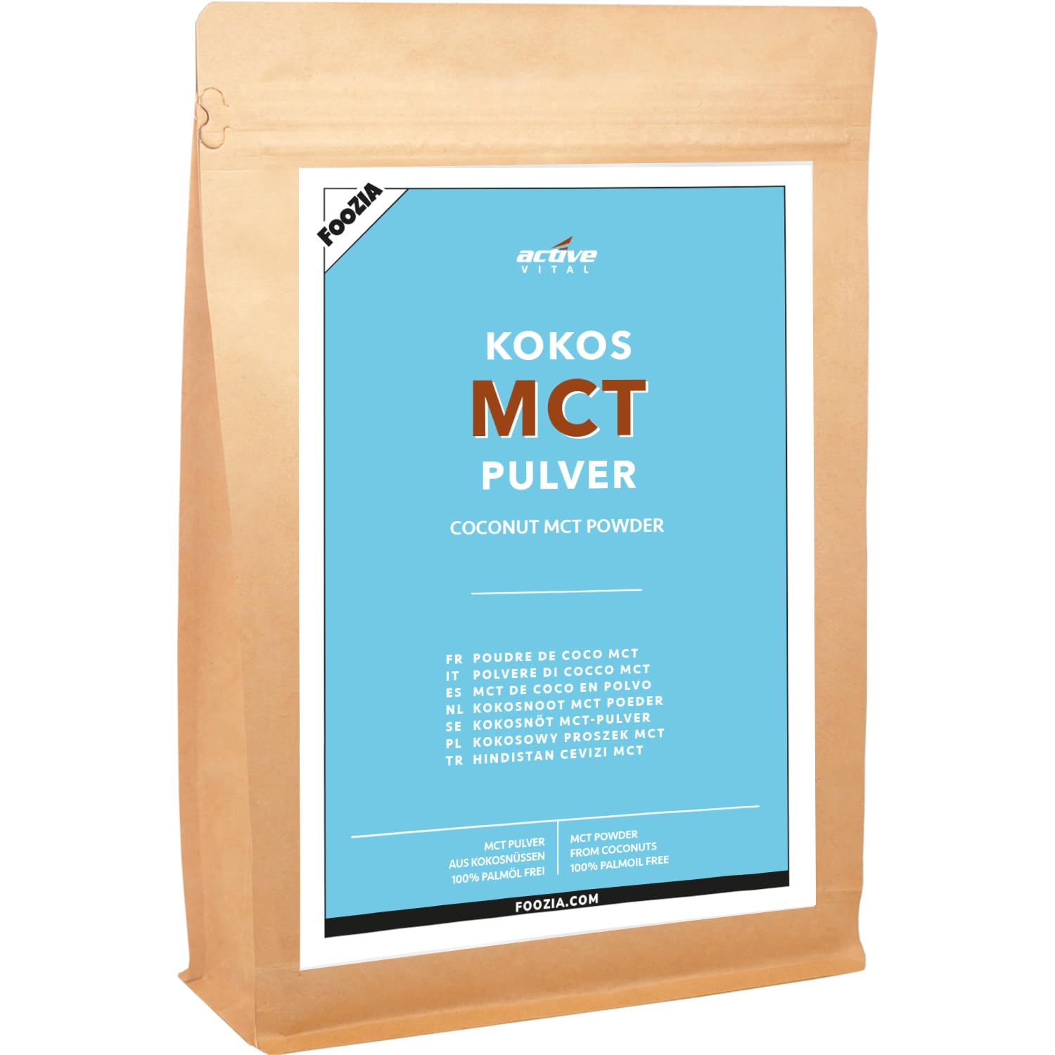 Olio Mct in polvere di cocco attivo Keto Bulletproof 800 g