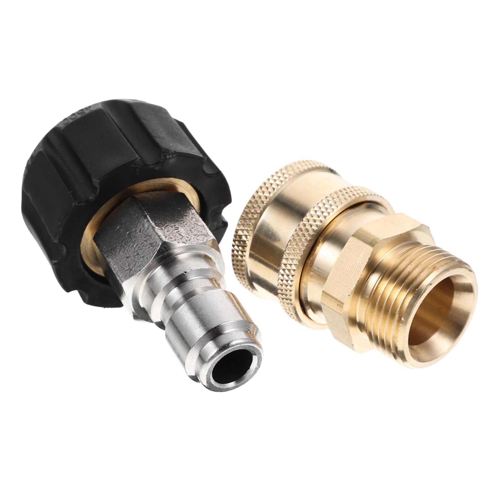 Hemobllo 4 Juegos De Adaptadores De Conexión Rápida con Conector Macho Y Conexión Funcional para Hidrolavadora Acoplador De Hidrolavadora De Latón Dorado