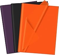 Vista 23 de CHRORINE 60 hojas de papel de seda de estraza marrón a granel, papel de regalo para manualidades, proyectos de bricolaje, cumpleaños, vacaciones