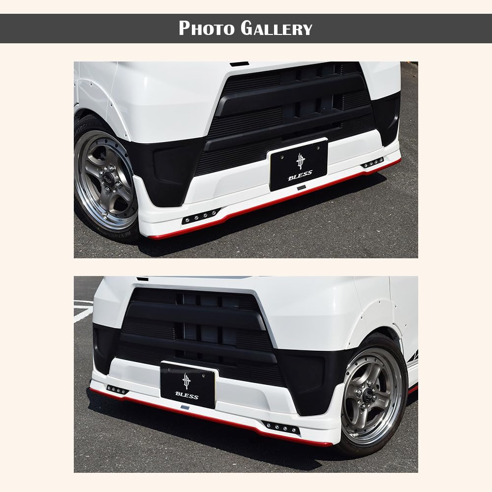 Amazon | BLESS ハイゼットカーゴ フロントハーフスポイラー Ver.2 LED
