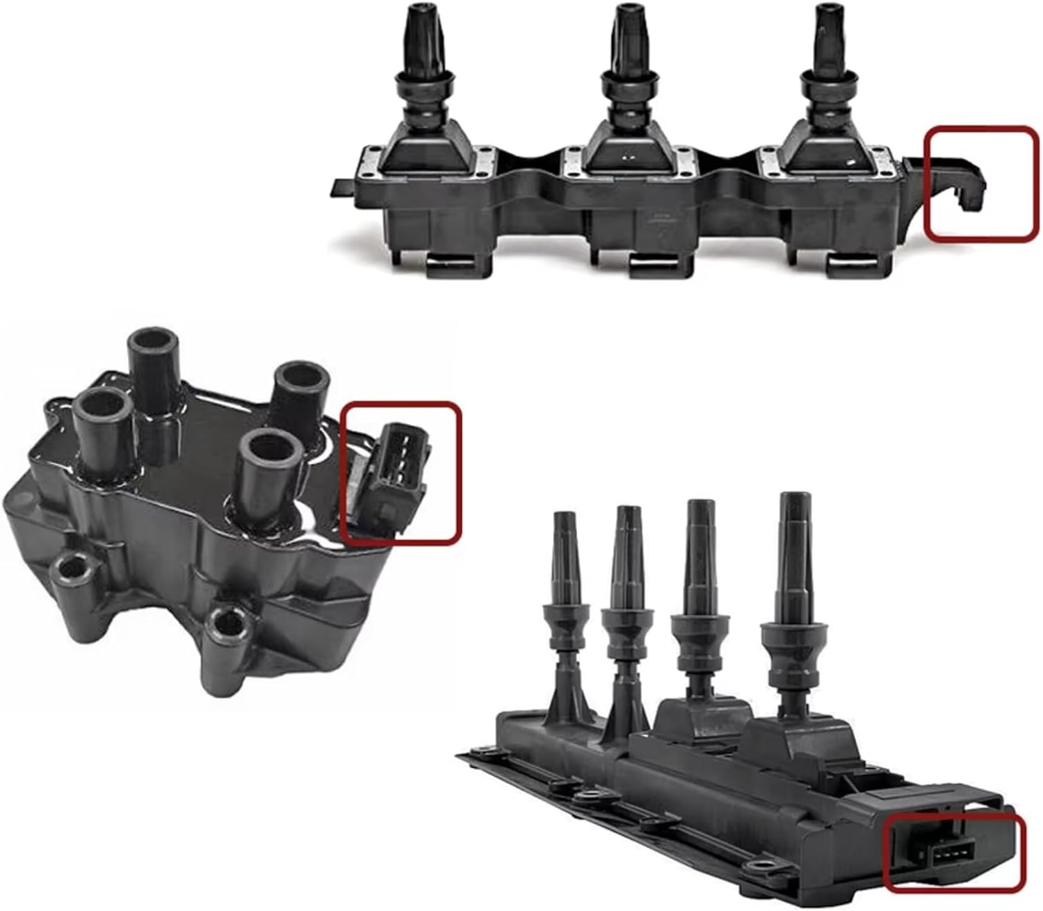 Coil Plug Ignition Compatible With Citroen For Xantia For Berlingo For Xsara C2 C3 C5 C8 For ZX 0221503025 Ignition Coil Plug Connector Replacement(2 pcs)