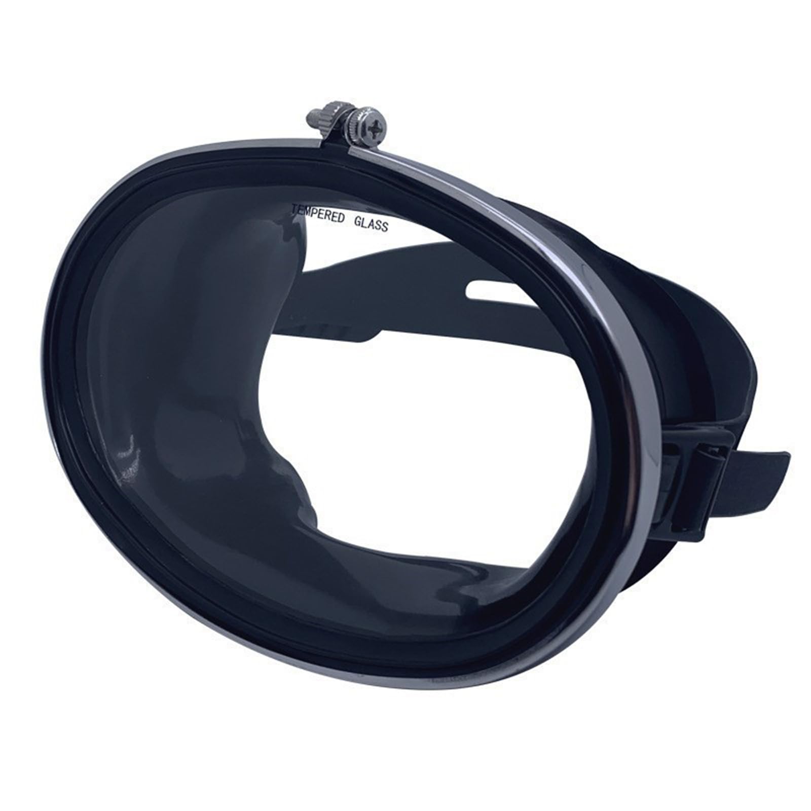 Widely View Freediving Toughened Glass Lens Swimming Snorkeling Ovals Shape Clear Panoramic Goggle Enduring