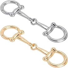 2 PCS Horsebit Silk Scarf Buckle, Simple and Elegant Horsebit Clasp, Scarf Ring for Women Gold, Silver