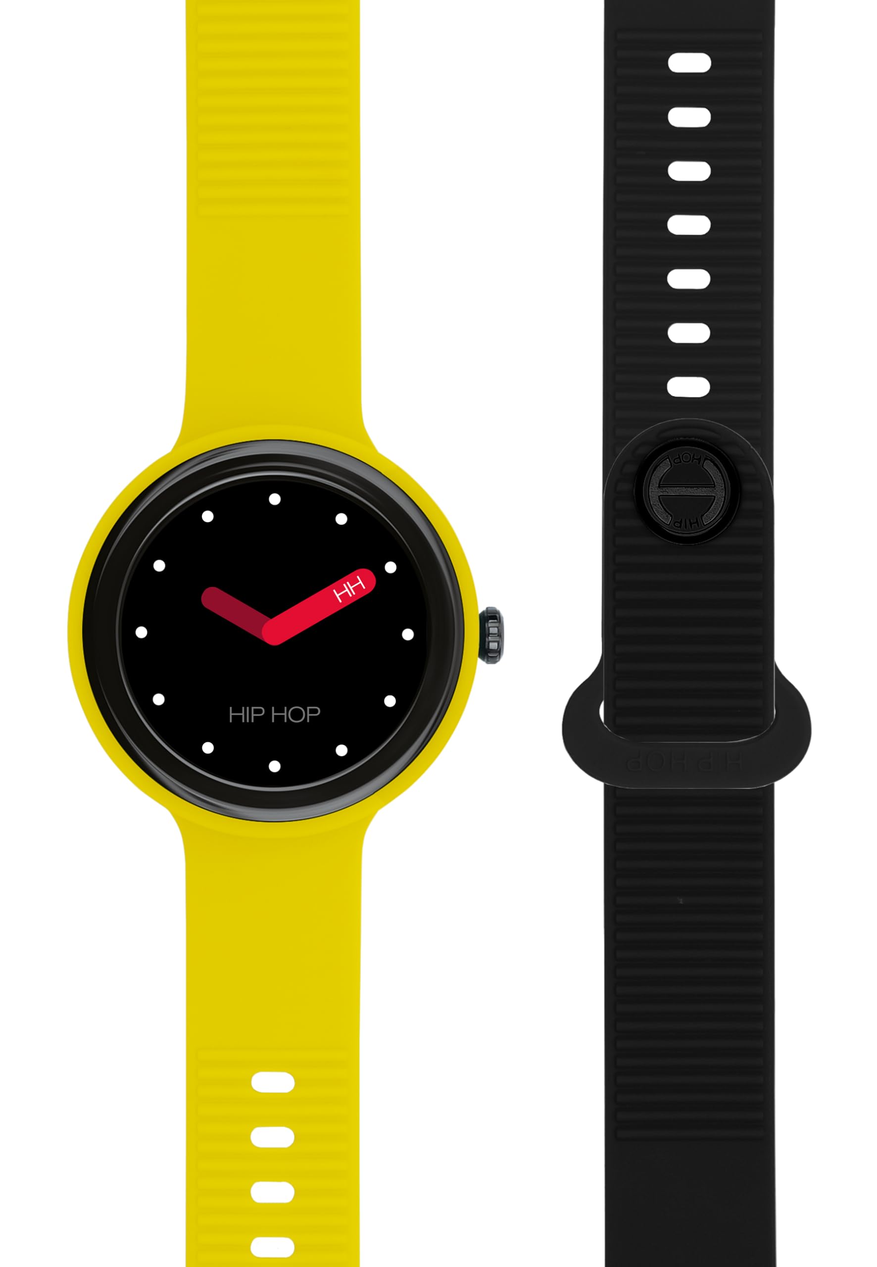 HIP HOP, Smartwatch Hero.NEXT, Smartwatch uOMO con 2 Cinturini Intercambiabili in Silicone, Orologio Smart con Display 1,09", Bluetooth 5.0, Funzioni Salute e Sport, Compatibile con iOS e Android
