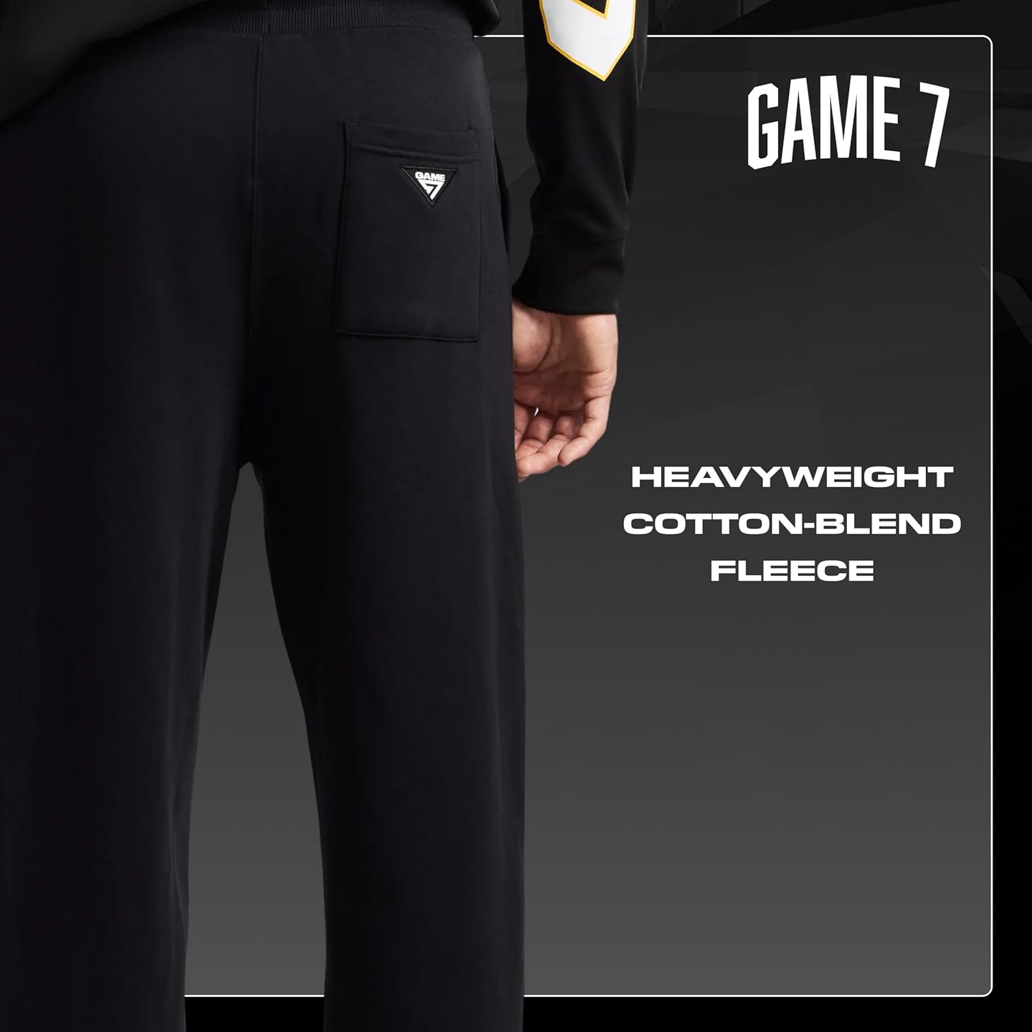 GAME 7 x NHL Men's Officially Licensed Casual Jogger Fleece Sweatpants with Pockets