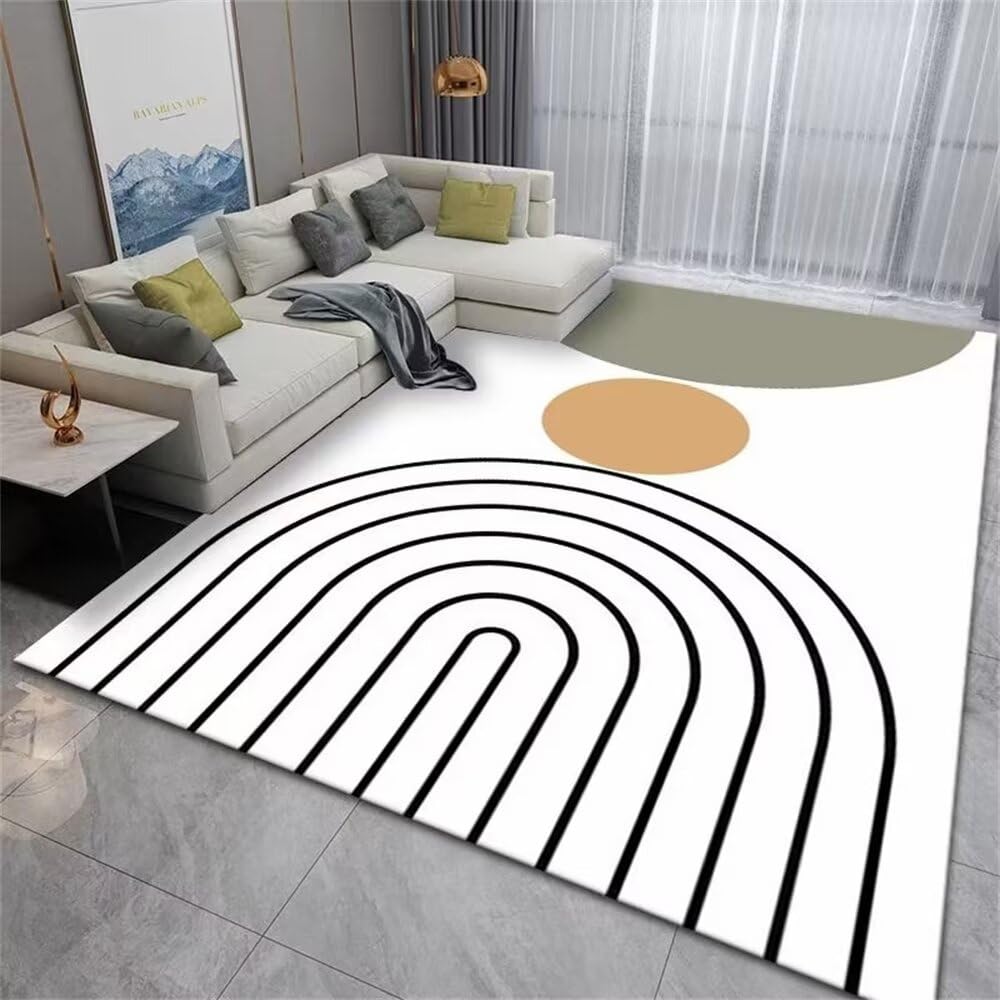 Tapis de chambre garçon bleu et géométrique pour créer un espace de jeu confortable