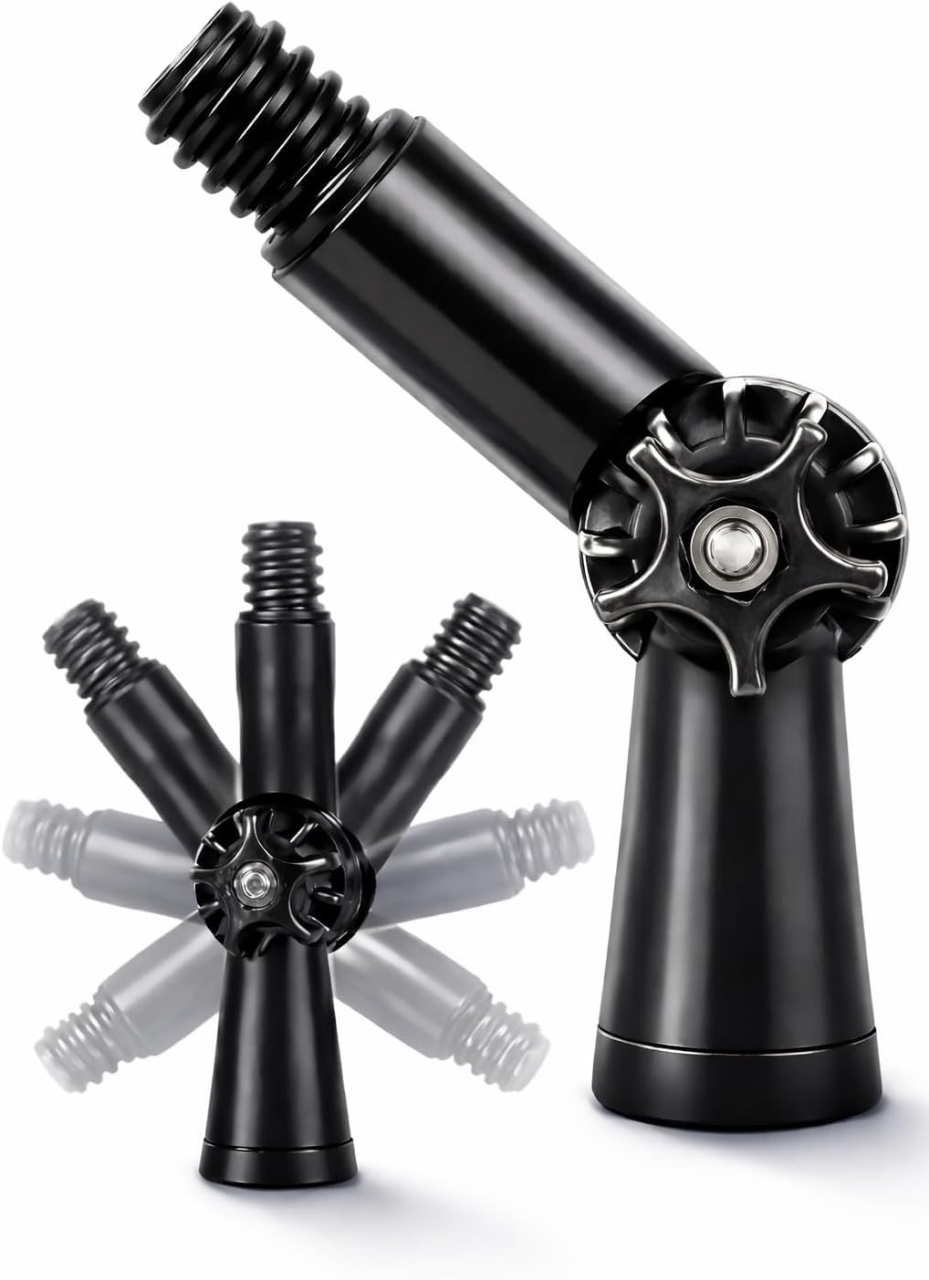 Universal Joint Angle Adaptor for Threaded Extension Pole, Attach to Duster
