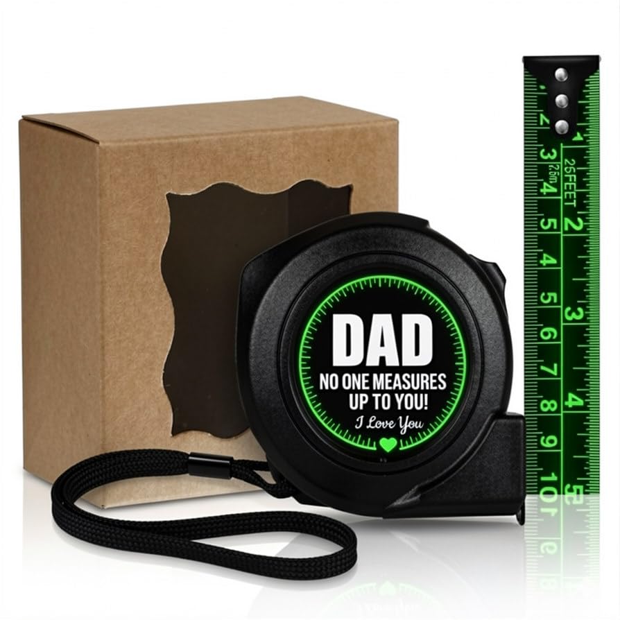 Fathers Day Tape Measure Fathers Day Gift for Dad from Daughter Son Measuring Tape Tool Gift No One Measures Up to You I Love You Birthday Present for Papa Handyman Carpenter