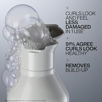 REDKEN Acidic Bonding Curls Shampoo for Damaged Curly & Coily Hair, Restore Curl Pattern, Sulphate-Free for a Gentle Cleanse, Silicone-Free for Lightweight Curls, 300ml
