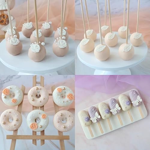 Miniatura 6 de Paquete de 3 moldes de silicona para fondant, moños para fondant, Sungar, dulces, pasteles, para cumpleaños, bodas, fiestas, bricolaje, decoración