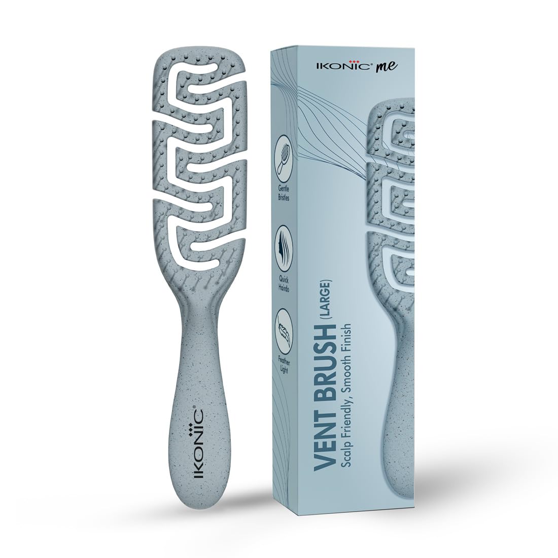 IKONIC Me Large Vent Hair Brush IKM-2120 – Eco-Conscious, Flexible Ion Bristles for Anti-Static, Smooth Glide; Rounded Tips for Scalp Massage & Improved Circulation; for Wet & Dry Use – Powder Blue-image-31