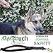 Soft Touch Collars, 6 Foot Braided Leather Dog Leash with Traffic Handle, Two Handles for Training and Safety, Double your Control with 2 Locations, Lead for Large and Medium Dogs,Black 6ft x 3/4 Inch