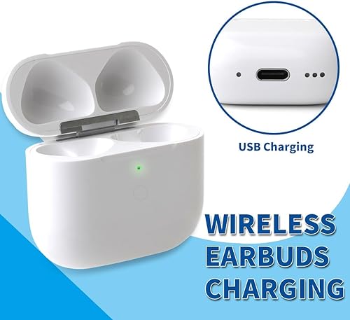 Miniatura 9 de Charing - Funda para Air Pods 4, funda de carga de repuesto solo con Air Pod de 4ª generación, sincronización Bluetooth, botón de emparejamiento