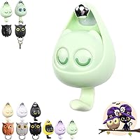 Vista 12 de Llavero de búho nocturno, llaves de soporte para llaves, llave de pared magnética de búho nocturno, lindo soporte para llaves de búho, creativo