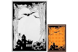 Halloween Clear Spider Web Background Stamps
