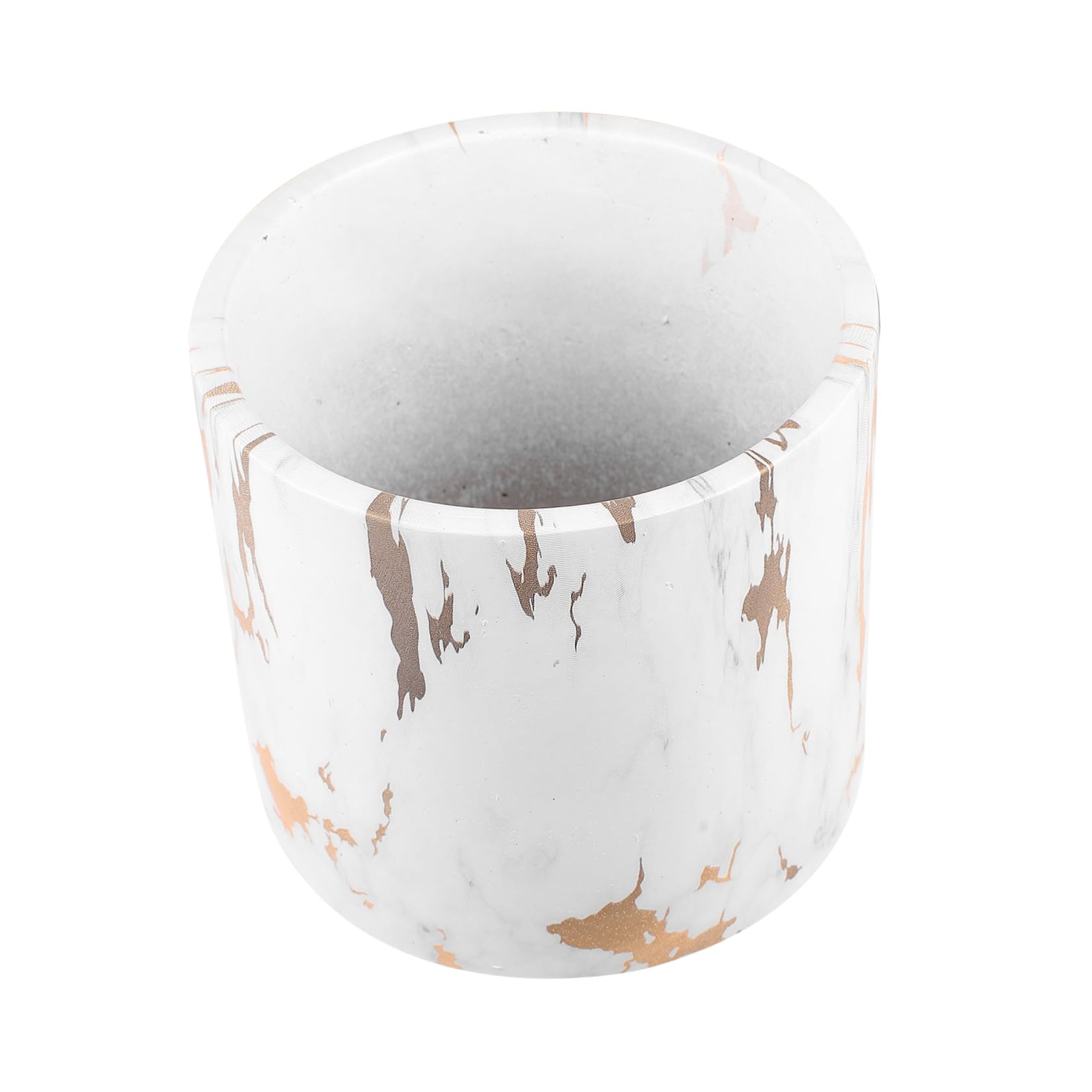 Pot de fleur marbre grand format pour décorer un balcon chic
