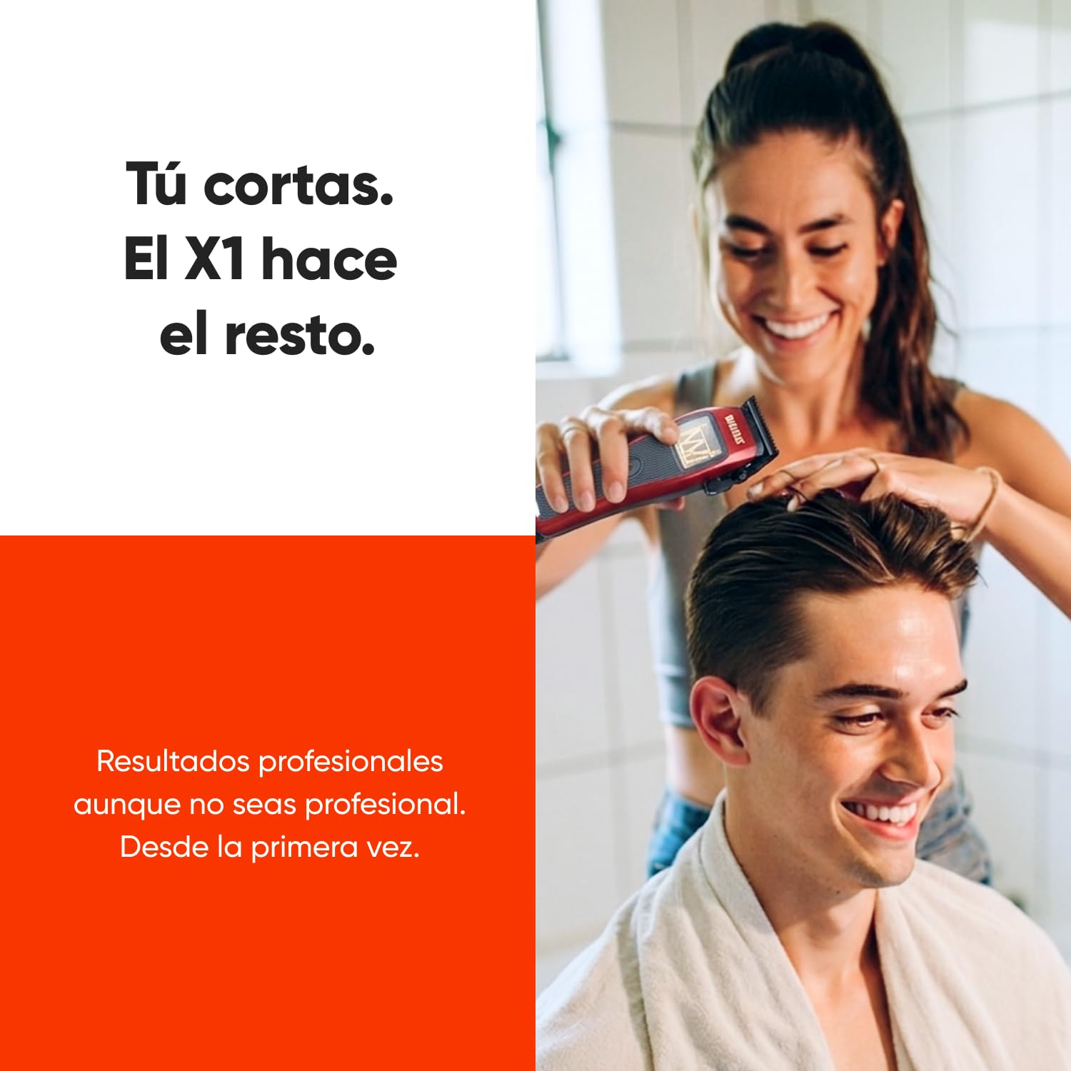 Cortapelos Hombre Profesional WMARK X1 - Maquina Cortar Pelo Motor Maglev 10.000 RPM, Cuchillas DLC Zero-Gap, Batería 150 min, USB-C, 6 Guardas, Hair Clipper