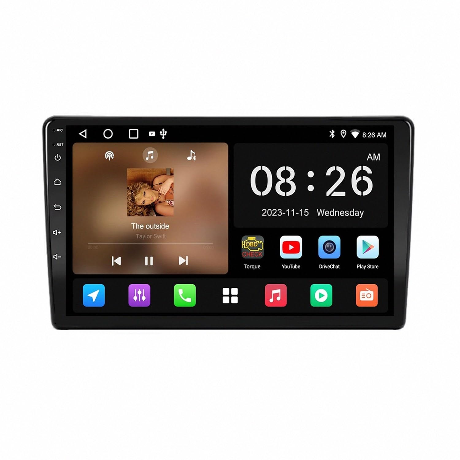 Radio coche con Bluetooth y comandos al volante para viajar en Ford F150 de 2009 8