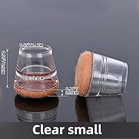 Vista 5 de 24 protectores de suelo para patas de silla para suelos de madera dura, protectores de suelo para patas de muebles, protectores de silicona