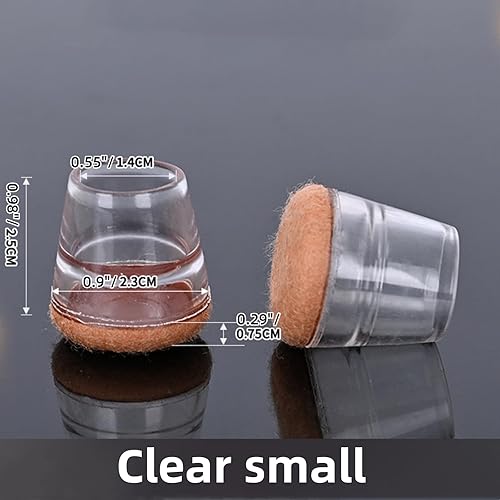 Miniatura 5 de 24 protectores de suelo para patas de silla para suelos de madera dura, protectores de suelo para patas de muebles, protectores de silicona para