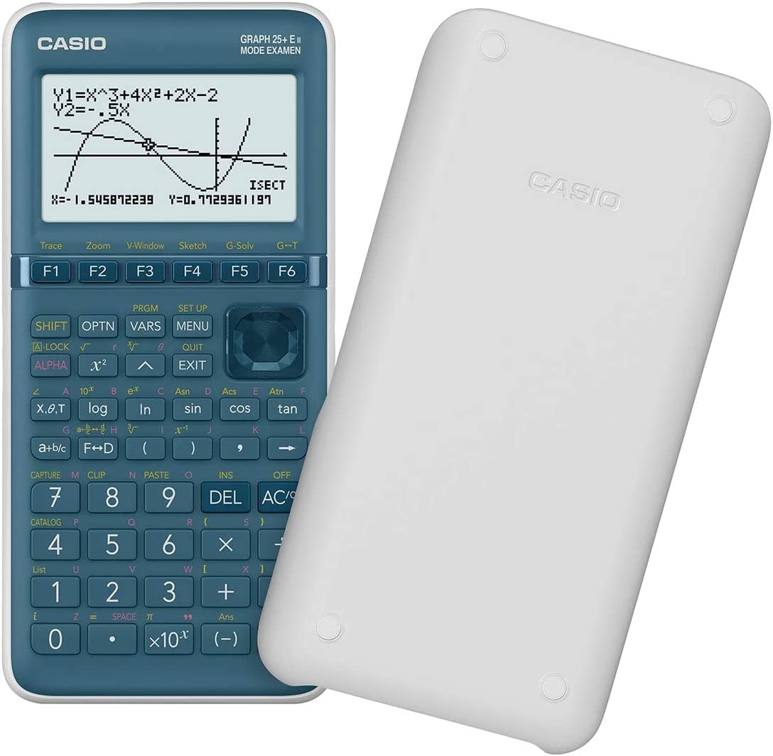 Casio GRAPH25+EII, blu, bianco